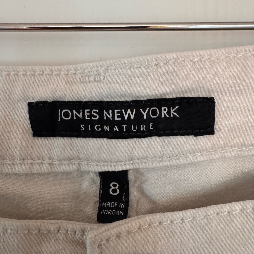 Jones New York Signature Lexington Straight Women’s White Jeans size 8 - Picture 7 of 11